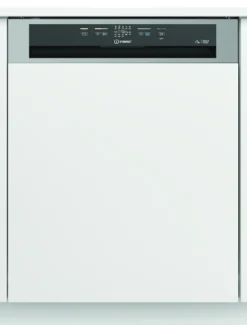 Lavastoviglie Indesit I3BL634X da incasso parziale, 14 coperti e 44 dB