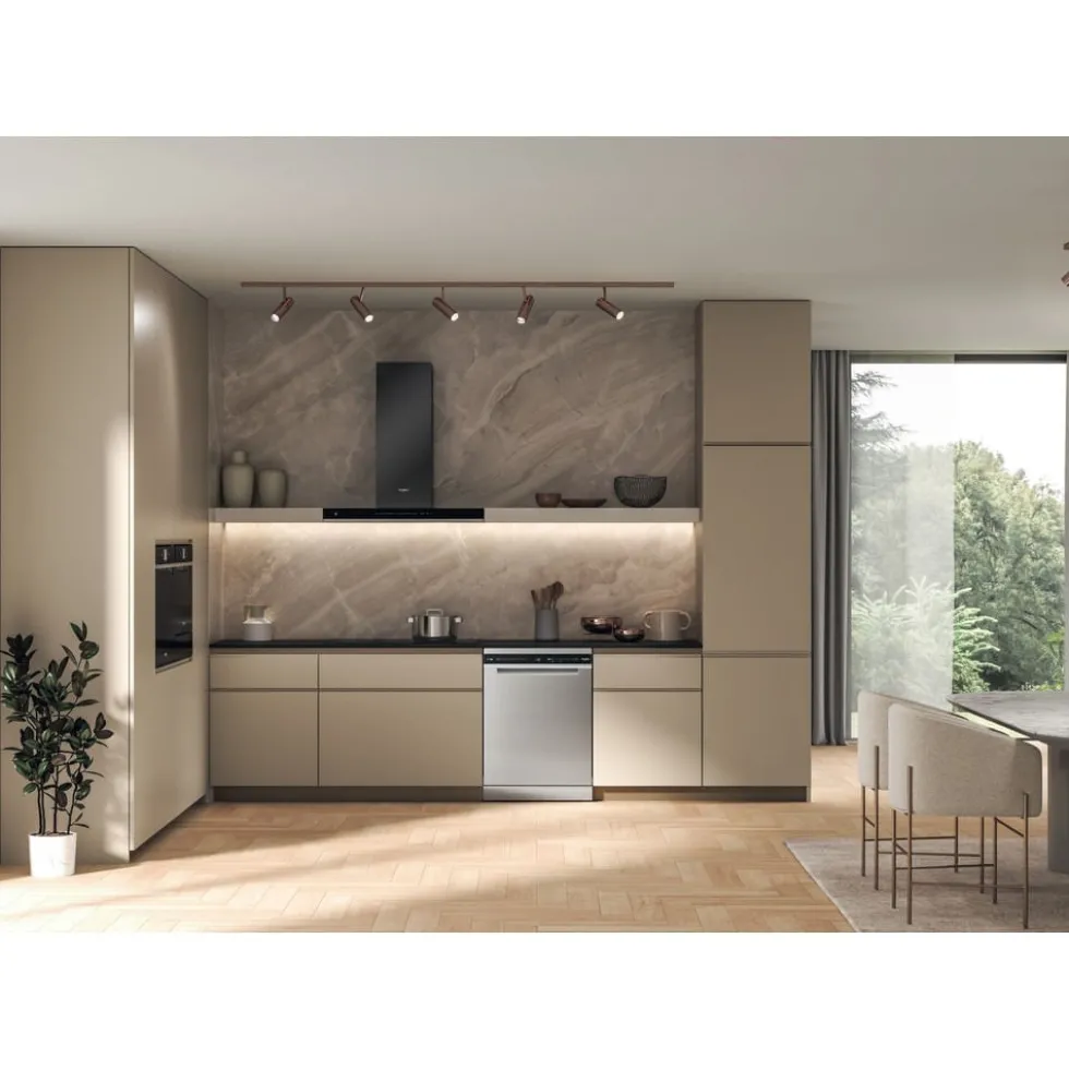 Lavastoviglie Whirlpool W8FHS61X MaxiSpace 15 coperti, classe A