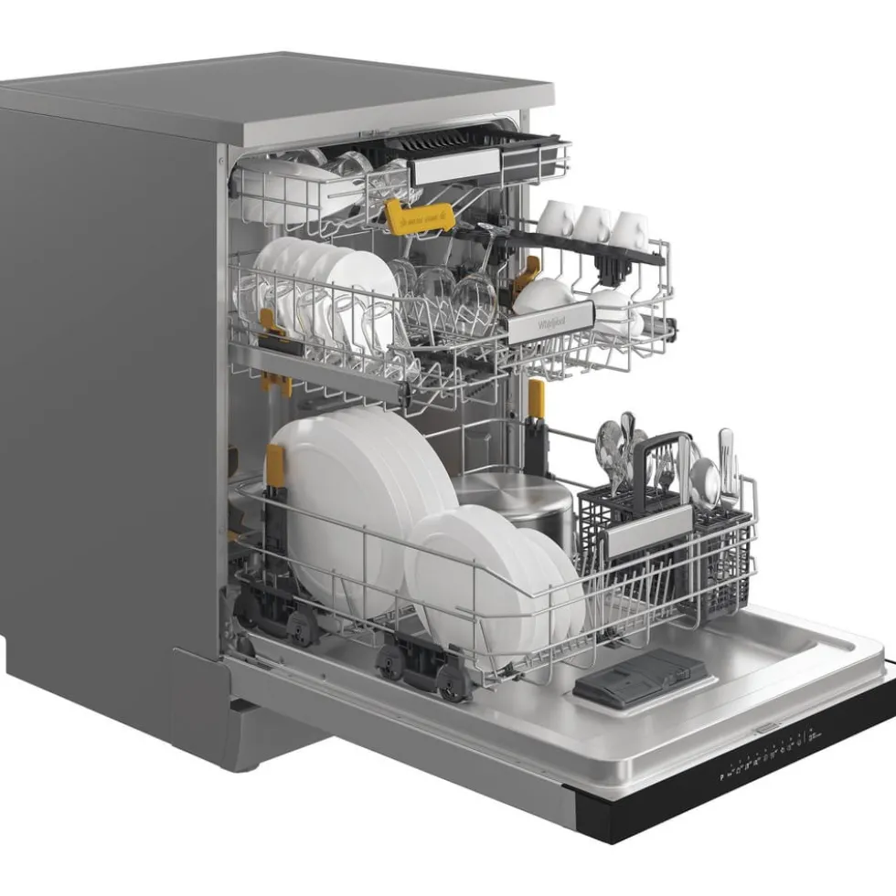 Lavastoviglie Whirlpool W8FHS61X MaxiSpace 15 coperti, classe A