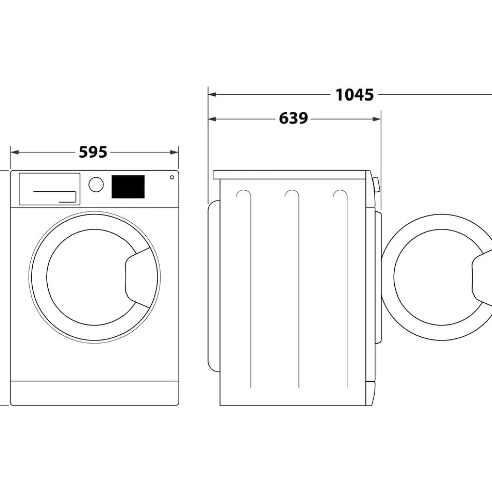 Lavatricce Hotpoint Ariston NF1046WKIT carica frontale 10 kg 1400 giri