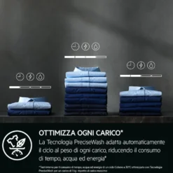 Lavatrice AEG LR7FD94 a carica frontale con capacità 9 kg