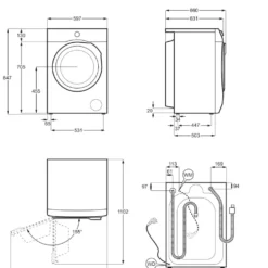 Lavatrice AEG LR7FD114B con funzione Vapore Refresh