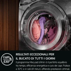 Lavatrice AEG LR7FD114B con funzione Vapore Refresh