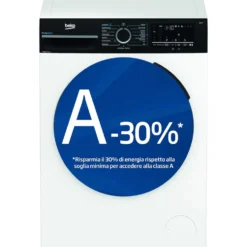 Lavatrice Beko BMWG9149DB con motore Inverter e funzione Vapore