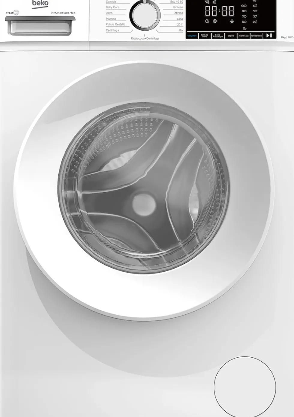 Lavatrice Beko BMX8126DW 8kg, 1200 giri, classe A, con vapore