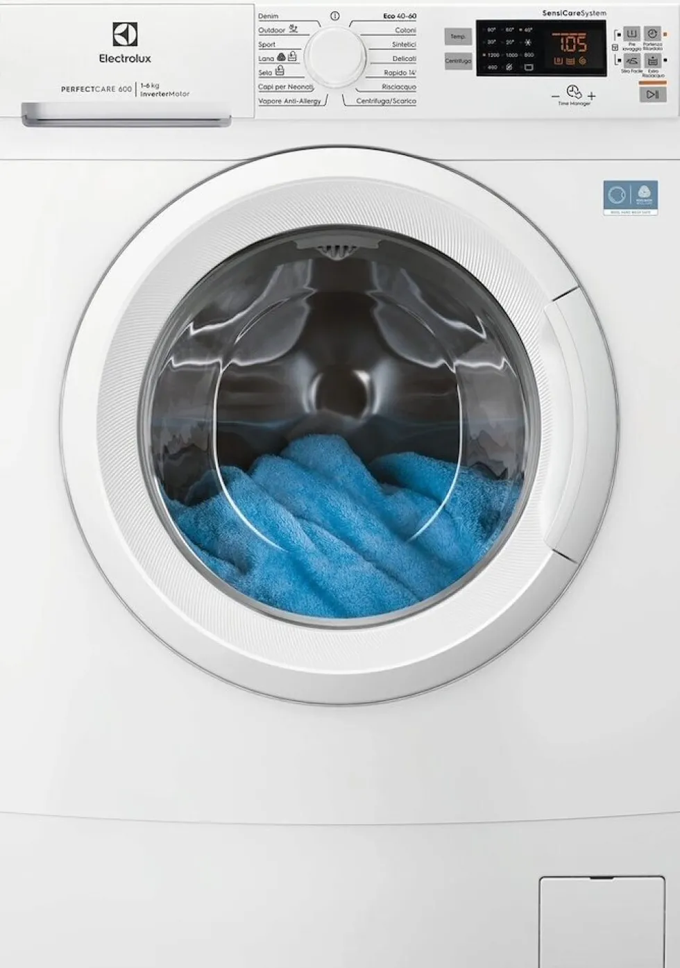 Lavatrice Electrolux EW6S526A slim, 6 kg, 1200 giri, funzione vapore