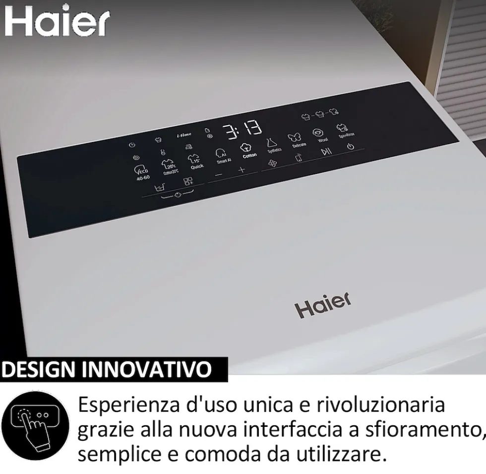 Lavatrice Haier HW90-BPD13386U-S a carica dall'alto con WiFi