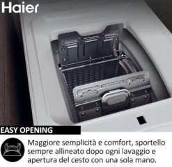 Lavatrice Haier HW90-BPD13386U-S a carica dall'alto con WiFi