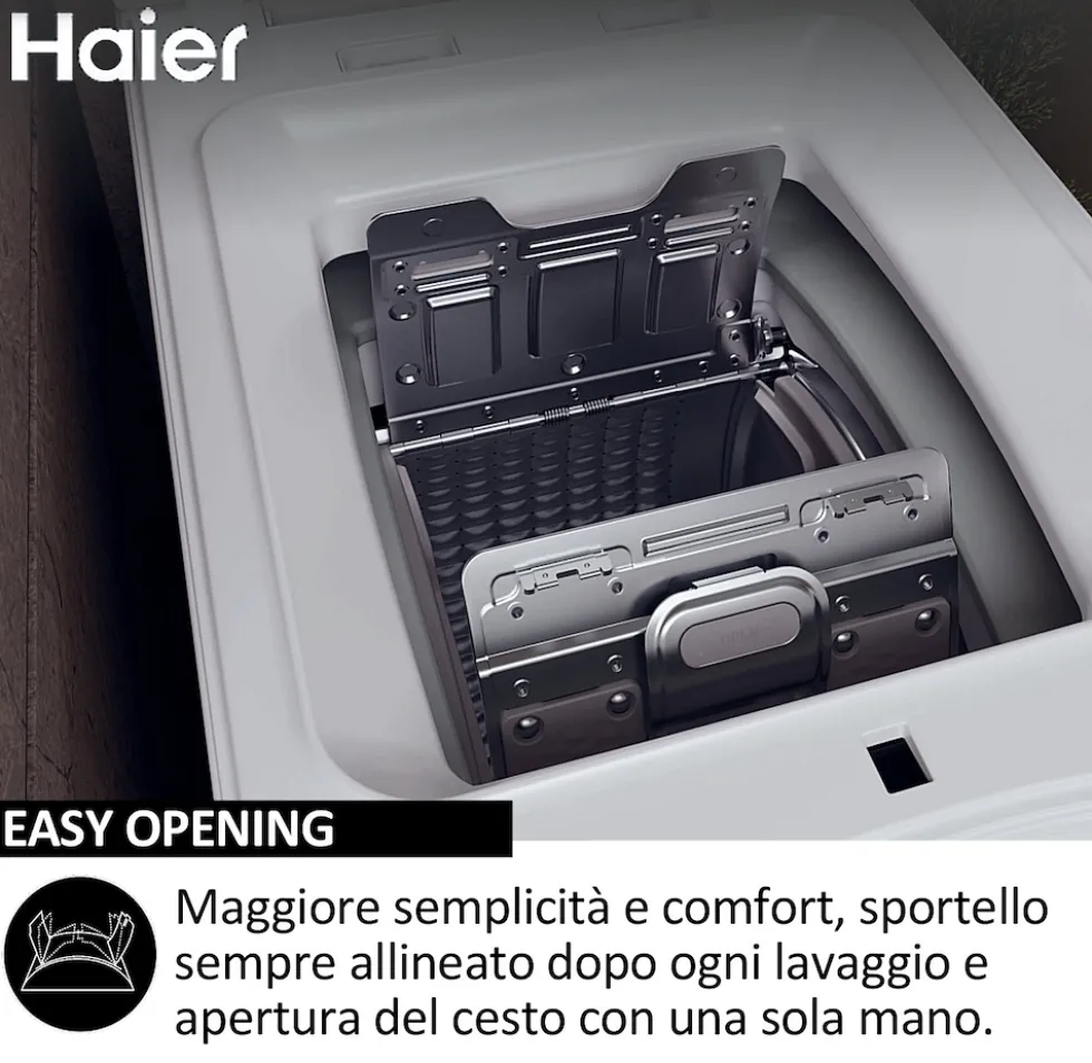 Lavatrice Haier HW90-BPD13386U-S a carica dall'alto con WiFi