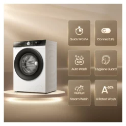 Lavatrice Hisense 20013530 3S WF3S1243BW3 White e Black