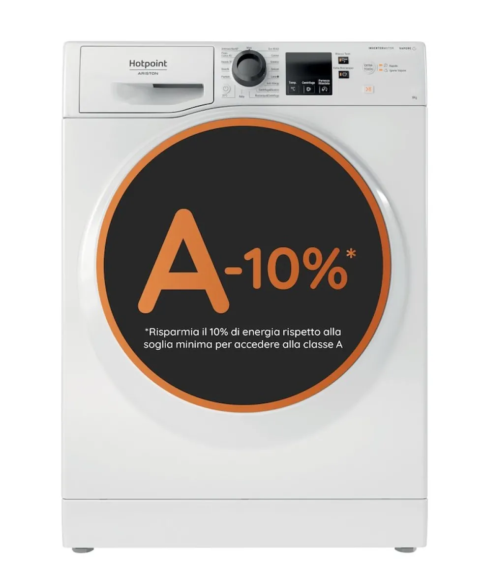 Lavatrice Hotpoint Ariston NF827WKIT con capacità 8kg e funzione vapore