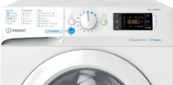 Lavatrice Indesit BWE91497XWVIT, 9 kg, 1400 giri, classe A, con vapore