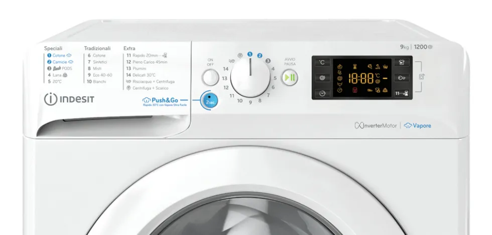 Lavatrice Indesit BWE91296XWVIT 9kg 1200 giri/min Classe A