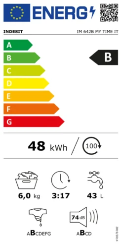 Lavatrice Indesit 869991690220 IM 642 My time White