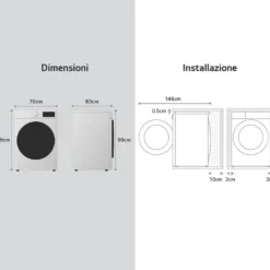 Lavatrice LG ELECTRONICS F0P3020TSWC con AI DD™ e TurboWash 360
