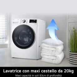 Lavatrice LG ELECTRONICS F0P3020TSWC con AI DD™ e TurboWash 360