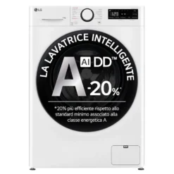Lavatrice LG Electronics F4R3010NSWW con Intelligenza Artificiale e vapore