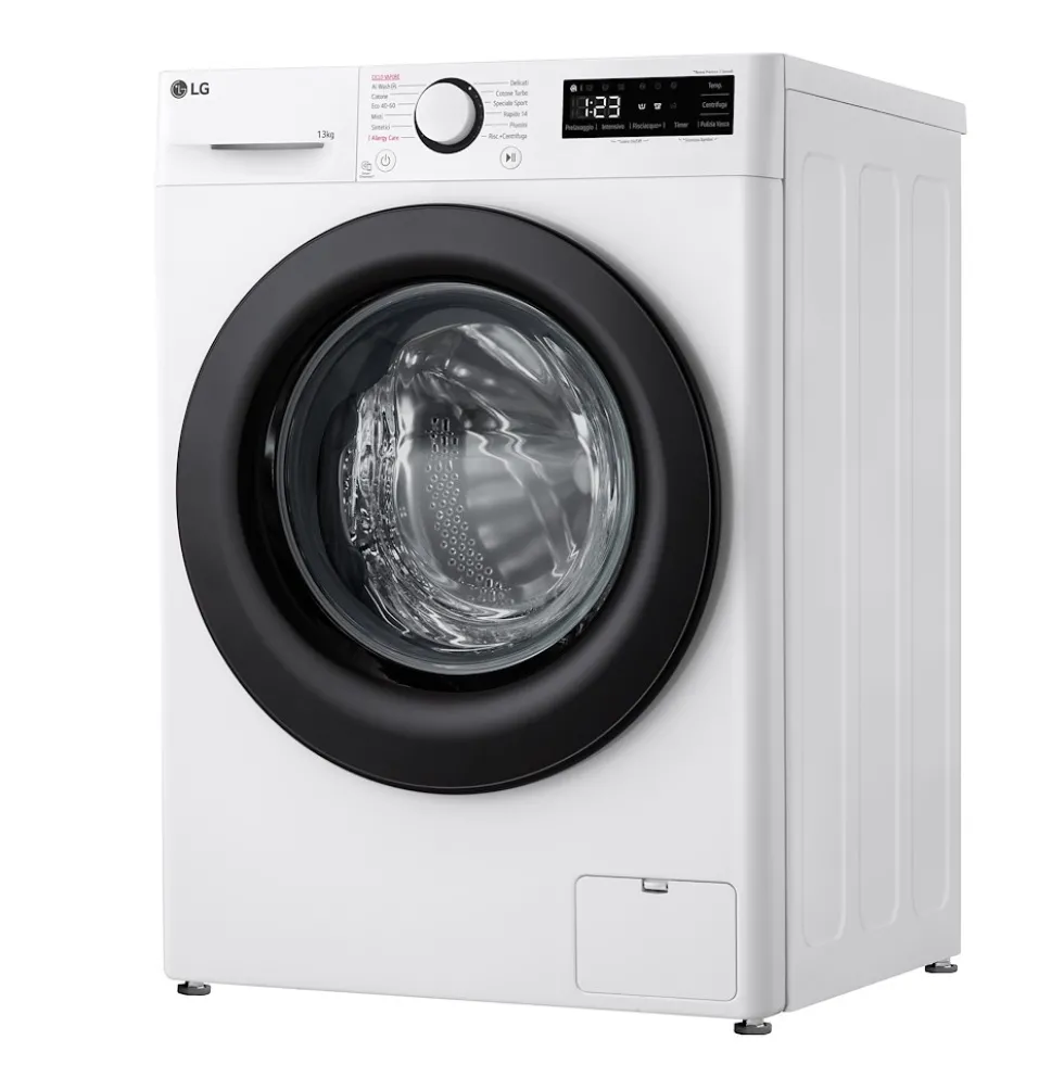 Lavatrice LG Electronics F4R3010NSWW con Intelligenza Artificiale e vapore