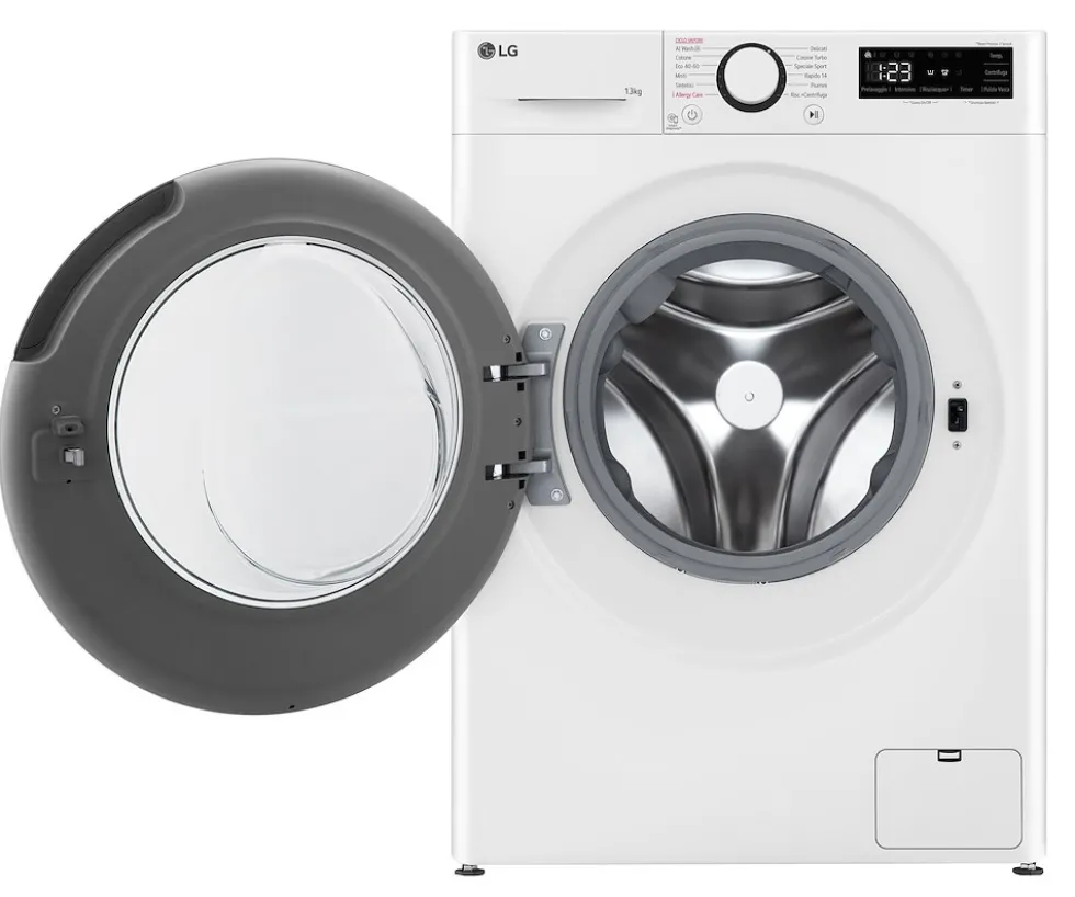 Lavatrice LG Electronics F4R3010NSWW con Intelligenza Artificiale e vapore