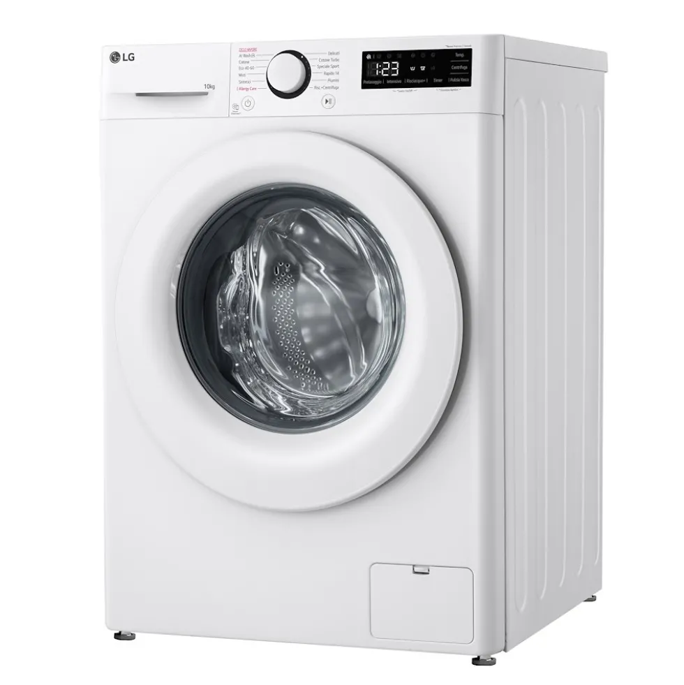 Lavatrice LG Electronics F4R3010NSWW con Intelligenza Artificiale e vapore