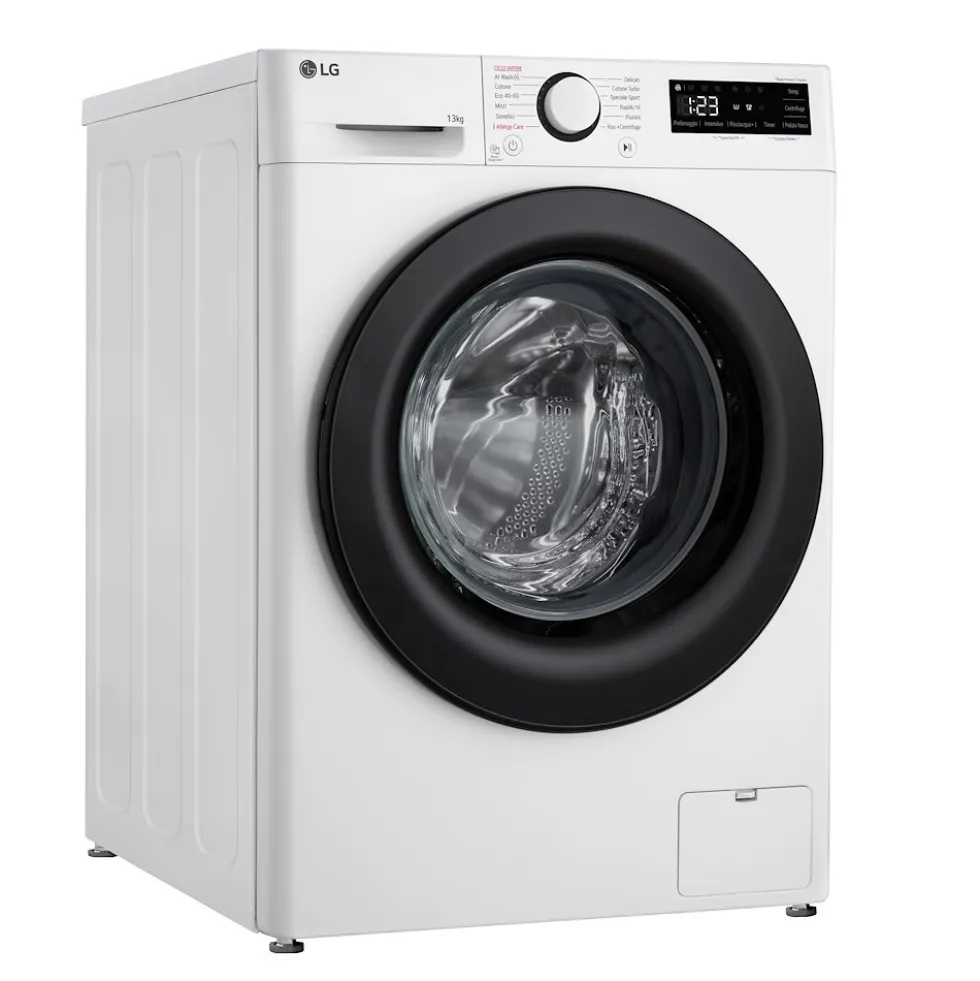 Lavatrice LG Electronics F4R3010NSWW con Intelligenza Artificiale e vapore