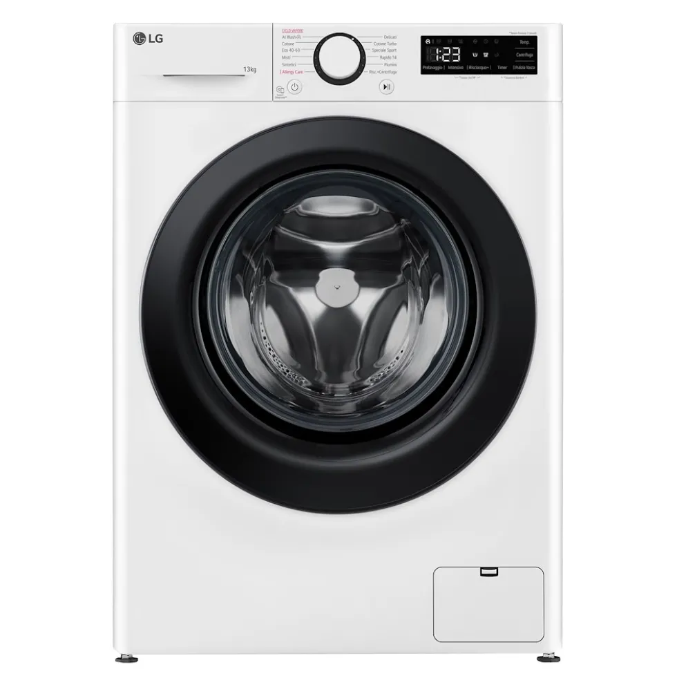 Lavatrice LG Electronics F4R3010NSWW con Intelligenza Artificiale e vapore