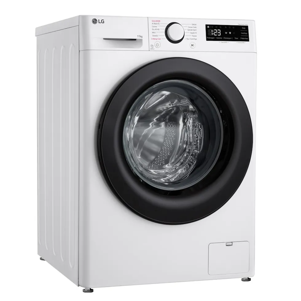 Lavatrice LG ELECTRONICS F4R3011NSWB con Intelligenza Artificiale e Vapore