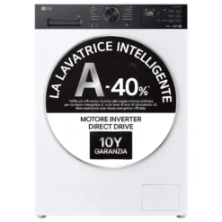 Lavatrice LG F4NX5011TKB 11 kg, 1400 giri, WiFi e Vapore