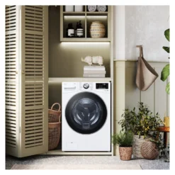 Lavatrice Lg SERIE P3 F0P3020TSWC AI DD Steam White e Black
