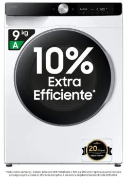 Lavatrice Samsung AI CONTROL WW90DG6U85LKU3 Ecodosatore White e Black
