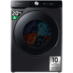 Lavatrice Samsung WF20DG8650BVU3 con AI Control e capacità 20 kg