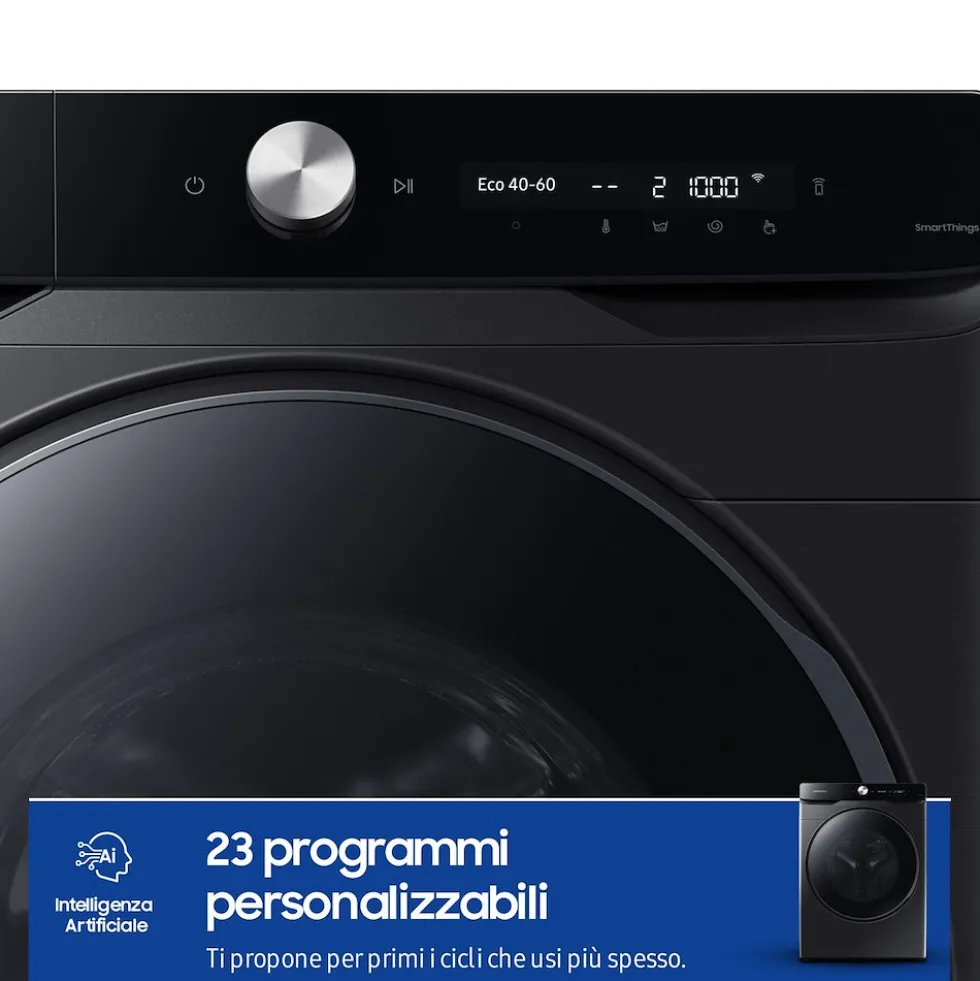 Lavatrice Samsung WF20DG8650BVU3 con AI Control e capacità 20 kg
