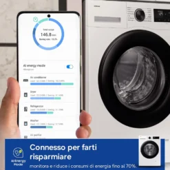 Lavatrice Samsung WW90CGC04DAEET 9kg classe A con tecnologia EcoBubble