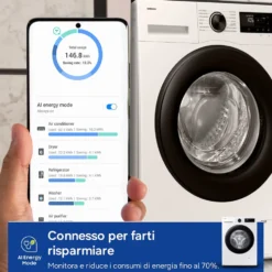 Lavatrice Samsung WW90DG5G34AEET slim 9kg 1400 giri classe A WiFi