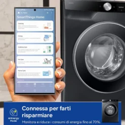 Lavatrice Samsung WW10FG6U94LBU3 con AI Ecodosatore e 10kg