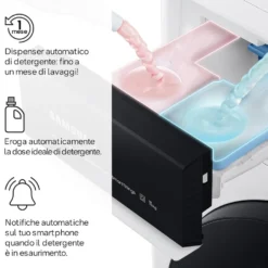 Lavatrice Samsung WW10FG6U94LBU3 con AI Ecodosatore e 10kg