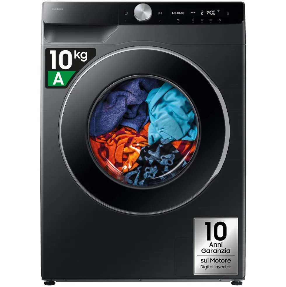 Lavatrice Samsung WW10FG6U94LBU3 con AI Ecodosatore e 10kg