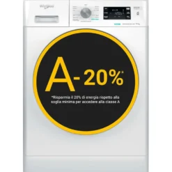 Lavatrice Whirlpool FFB1048BSVIT da 10kg, 1400 giri, classe A
