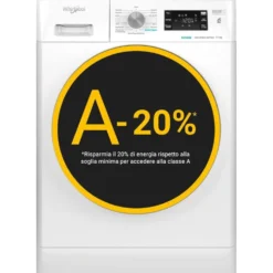 Lavatrice Whirlpool FFB1148BSVIT 11kg, 1400 giri, Vapore