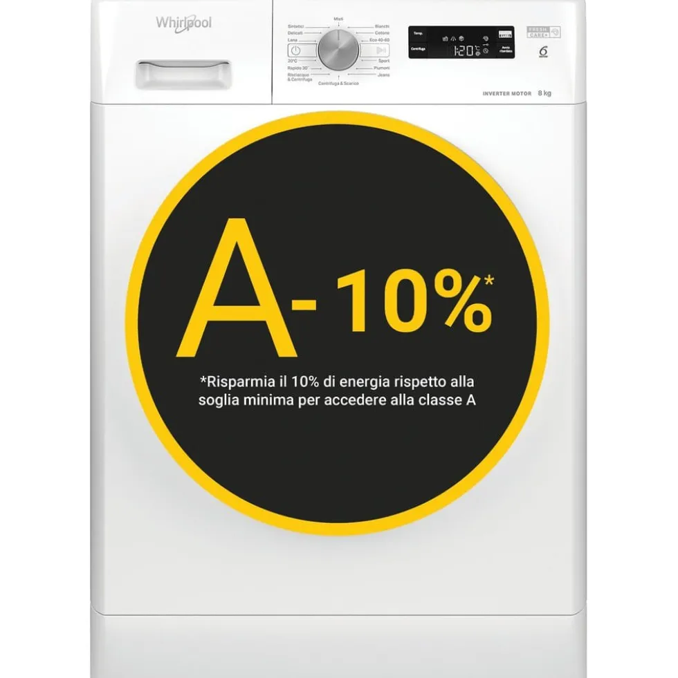 Lavatrice Whirlpool FFSP87IT 8kg classe A