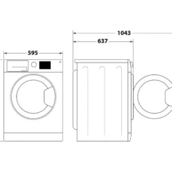 Lavatrici a carica frontale Hotpoint Ariston NF97WKIT, 9kg, 1400 giri