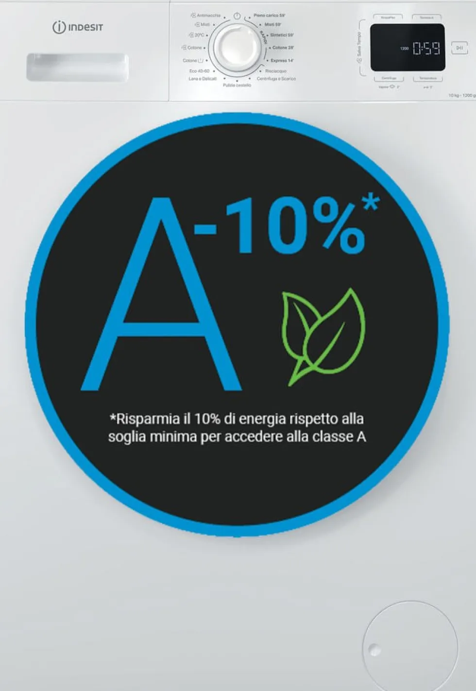 Lavatrici Indesit IM1072MYTIMEIT carica frontale 10 kg 1200 giri
