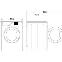 Lavatrici Whirlpool WSB726DIT Slim 7kg 1200 giri Vapore Classe A