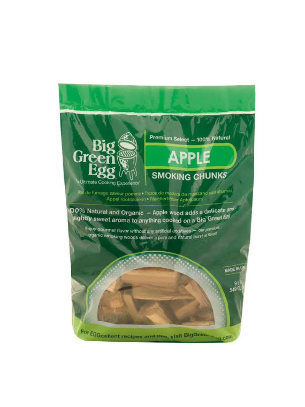 Legno di melo per affumicatura 9 litri Big Green Egg