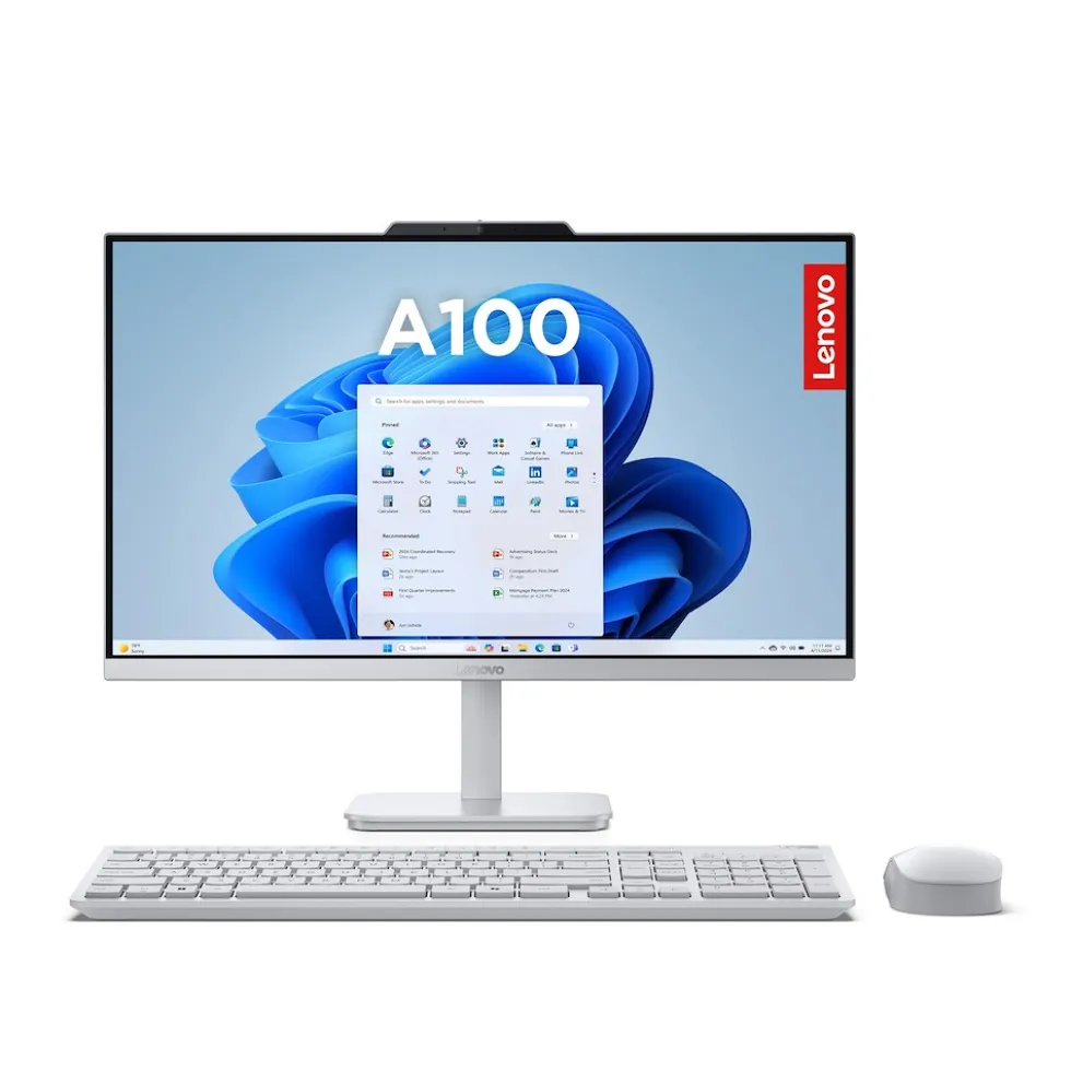 Lenovo Pc Aio 23.8 Fhd Celeron N100 Ram 8Gb Ssd 512Gb W11