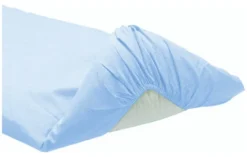 Lenzuolo lettino Italbaby 020 0060 02 TINTA UNITA con angoli Azzurro