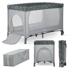 Lettino viaggio Momi LOZE00015 BELOVE Crib grey