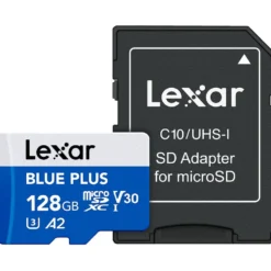 Lexar Card Micro Sdxc 128Gb 170Mb/S Blue Plus W/Adat