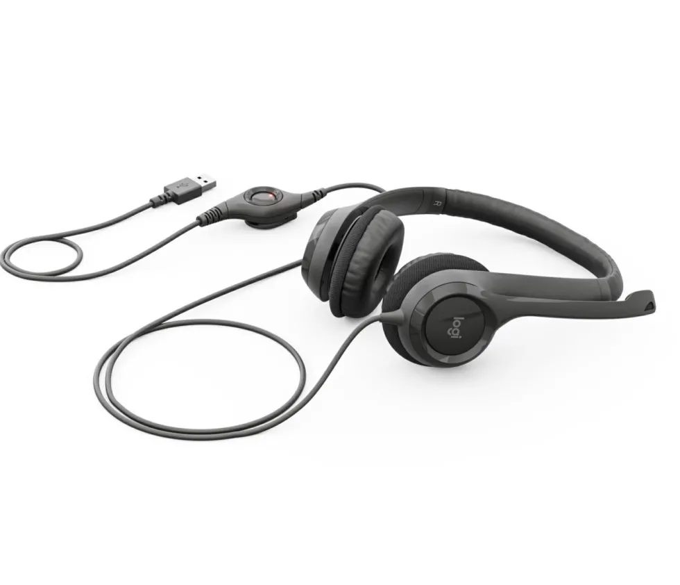 LOGITECH CUFFIE HEADSET H390 MICROFONO CON FILO USB NERO 981-000406