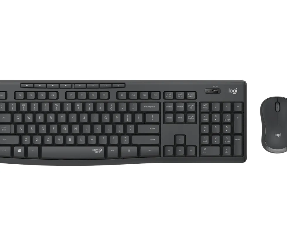 LOGITECH KIT TASTIERA+MOUSE WIRELESS USB GRAPHITE MK295 920-009797